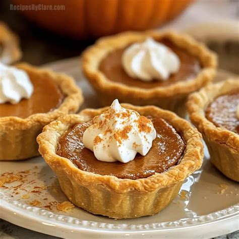 Adorable Mini Pumpkin Pies Recipe - Perfect for Thanksgiving - Recipes ...