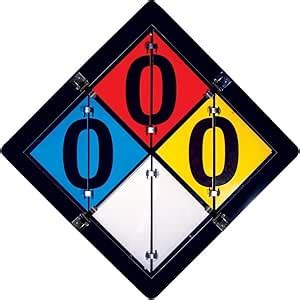 NFPA Diamond Style Flip Placard : Amazon.in: Industrial & Scientific