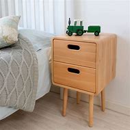 Image result for Small Dark Wood Bedside Tables