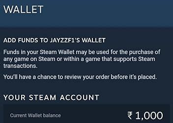 Valve Corporation Inr 1000 Steam Wallet Code (Digital Code- Email ...