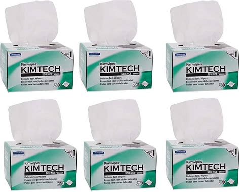 Kimberly Clark Kimtech Kimwipes 34155 Pack of 6 Box X 280 Wipes = 1680 ...