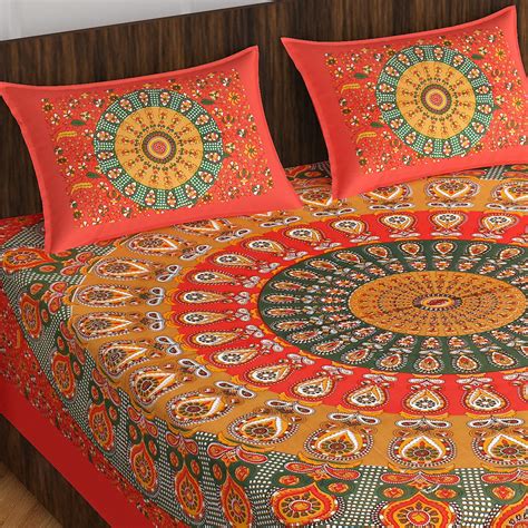 ColorKart Pure Bedsheet for Double Bed, 100% Cotton Double Bed Sheet ...