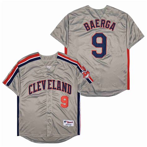 Carlos Baerga Cleveland Indians Jersey Majestic gray – Classic Authentics
