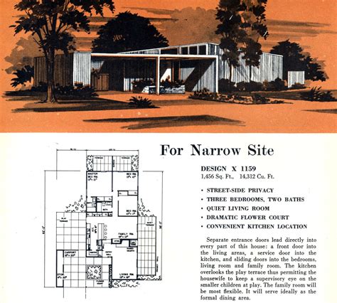 Mid Century Modern House Architectural Plans