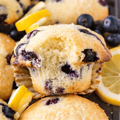 Lemon Blueberry Muffins - The First Year