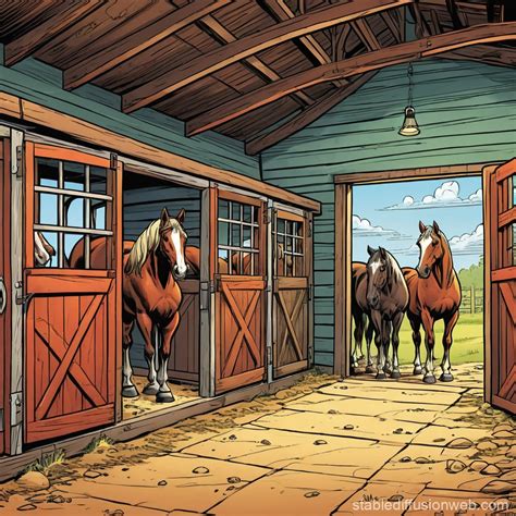 Horse Stable Background | Stable Diffusion Online
