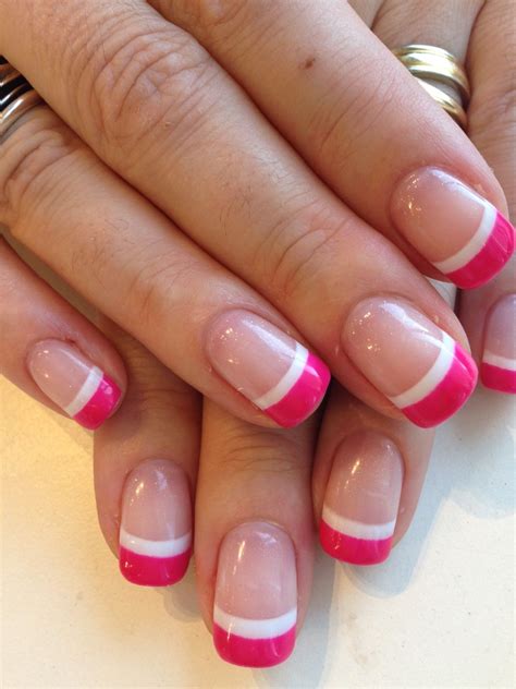 Two-tone French manicure in Bio Sculpture Gel colours: #3 - Snow White ...