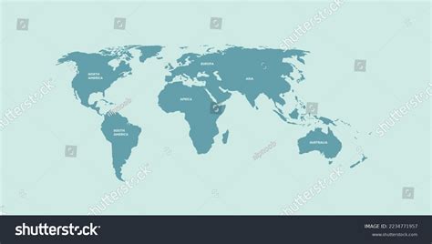 Flat World Map Vector 的图像结果
