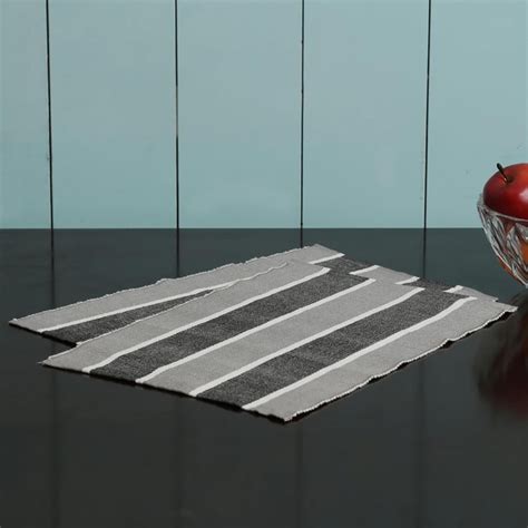 Buy Kale Linen Ribbed Placemats Set- 2 Pcs. from Home Centre at just ...