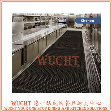 【WUCHT】3 x 5 feet 90 x 150cm Black Thick Anti-slip Grease Resistant ...