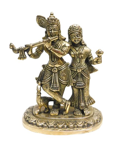 Buy Radha Krishna with Peacock Gift Type Statue Radha Krishna Big Size ...