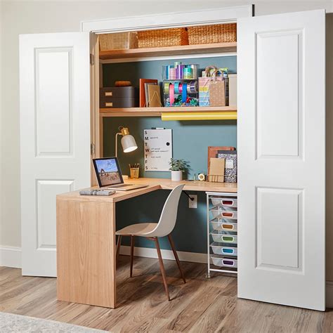 How to Build a Fold-Out Closet Desk (DIY) | Family Handyman