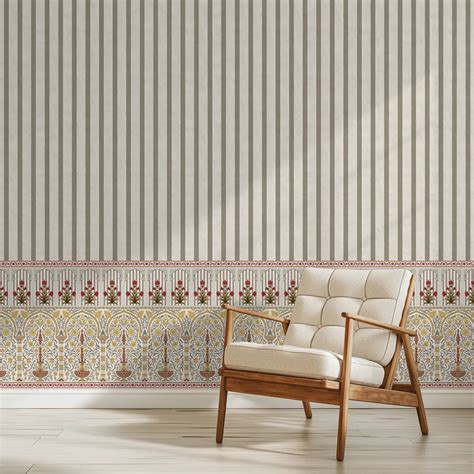 Kusum: Indian Floral Wallpaper for Rooms Yellow Color | Life n Colors