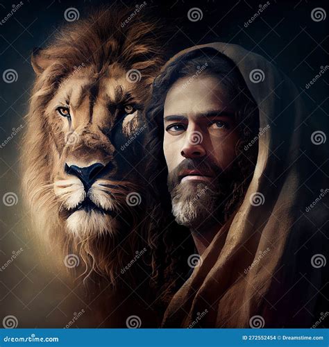 Jesus Christ With Lion