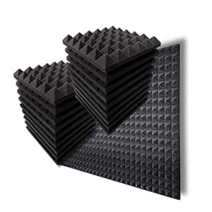 MMT Acoustix® 72Pc Pyramid Acoustic Foam Panels | Pro Soundproofing for ...