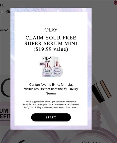 Free Olay Super Serum Mini product -EXPIRED • Free Stuff Times • expired