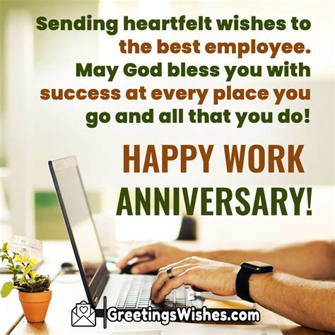 70 Work Anniversary Wishes And Messages Wishesmsg 2023funny Anniversary ...