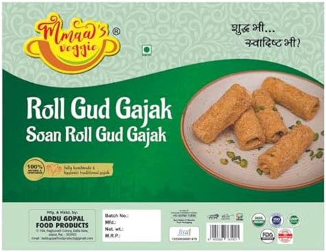 Mmaa's Veggie Gud Khasta Soan Roll Sesame Seed Gajak | Alwar Gajak ...