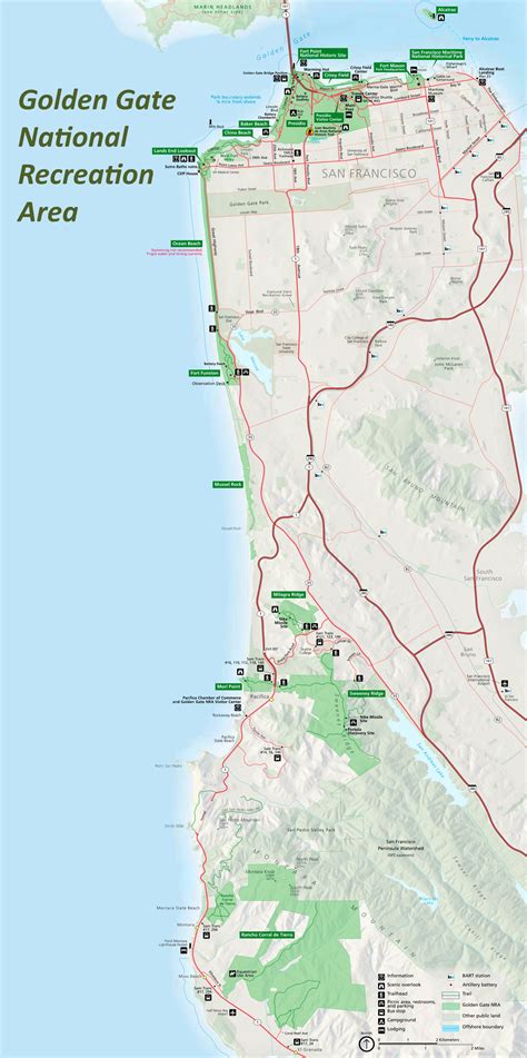 Golden Gate National Recreation Area Maps | San Francisco ...