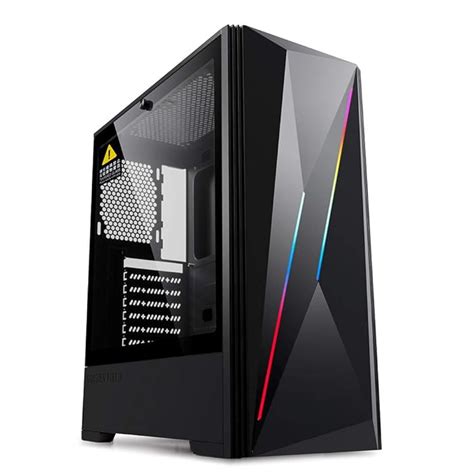 Buy GOLDEN FIELD P3 Mid Tower PC Gaming Case, with A-RGB Strip,Tempered ...