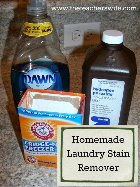 Homemade Laundry Stain Remover - The Teacher's Wife
