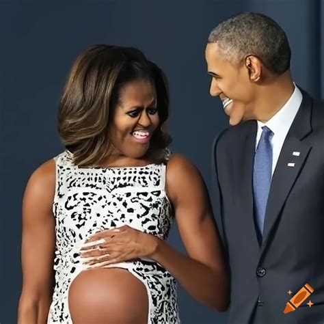 Michelle Obama during pregnancy on Craiyon