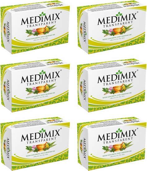 MEDIMIX Transparent Soap | Pack of 6 | Each 125g | - Price in India ...