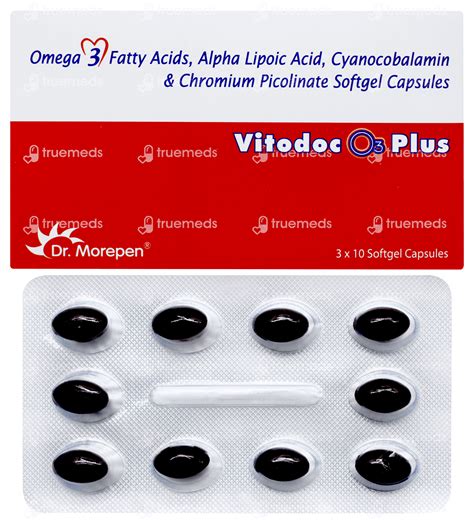 Vitodoc O3 Plus Capsules 10 - Uses, Side Effects, Dosage, Price | Truemeds