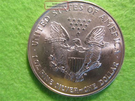 1996 American Silver Eagle In Bu, Rarest Of The Silver Eagles