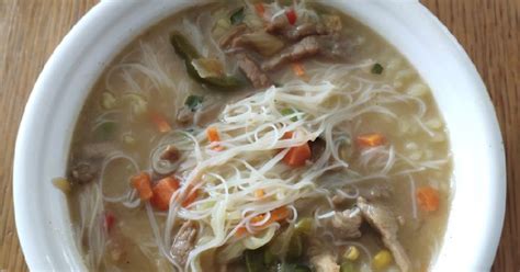 Rice Noodle with Soup Recipe by Meme - Cookpad