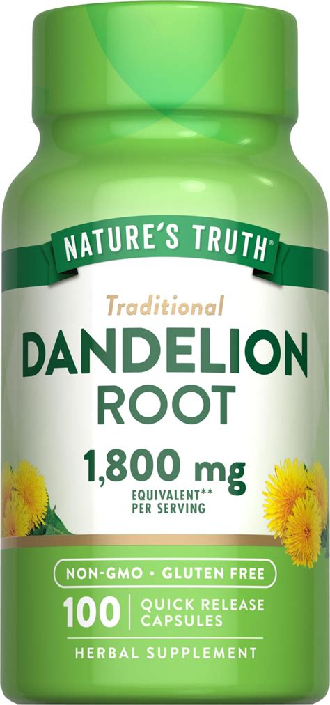 Amazon.com: Futurebiotics Dandelion Root 1500 MG per Serving ...