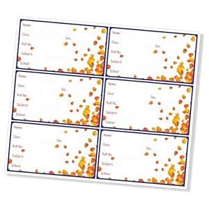 Suvigya PG Creations School Copy Notebook Name Stickers for School ...