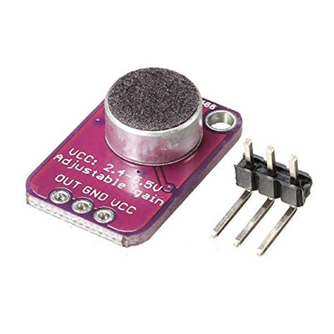 VISHWASAI MAX4466 Electret Microphone Adjustable Amplifier CMA-4544PF-W ...