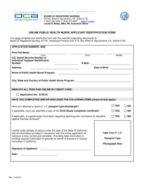 Fillable Online rn ca ONLINE PUBLIC HEALTH NURSE APPLICANT ...