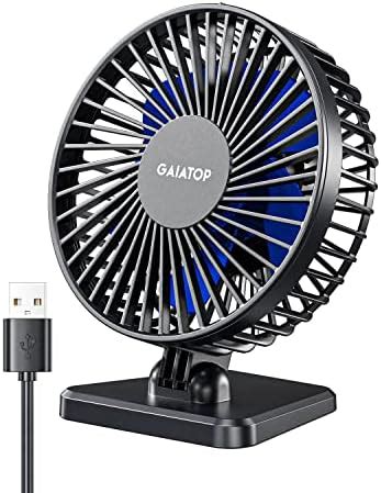 SMARTDEVIL Small USB Desk Fan,3 Speeds Portable Desktop Table Cooling ...