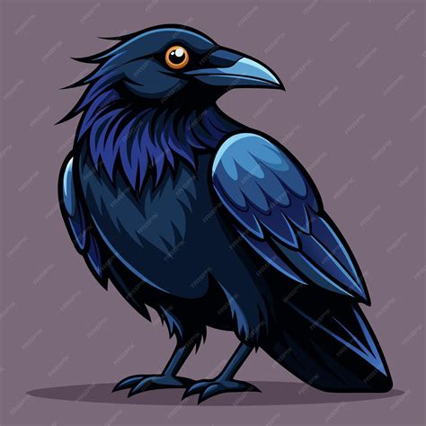 Raven Clip Art Vector Illustration Design | Premium AI-generated vector