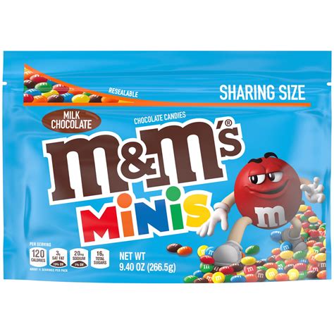 M&M's Minis Milk Chocolate Candy Sharing Size - 9.4 oz Bag - Walmart.com
