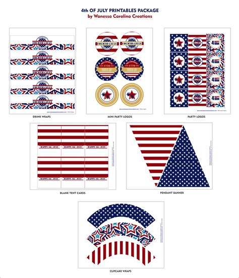 FREE July 4th Printables from WCC Designs | Catch My Party