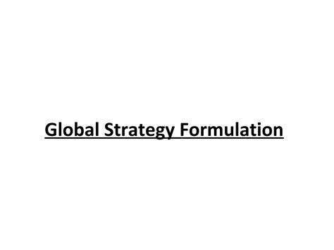 Global Strategy Formulation 的图像结果