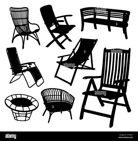 chair wood and metal object silhouette Stock Vector Image & Art - Alamy