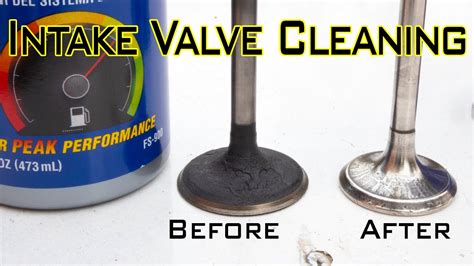 how to clean intake and exhaust valves