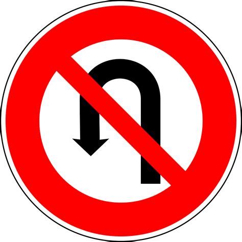 Download free photo of No u-turn,traffic sign,sign,regulatory sign,road ...