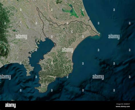 Chiba, prefecture of Japan. High resolution satellite map Stock Photo - Alamy