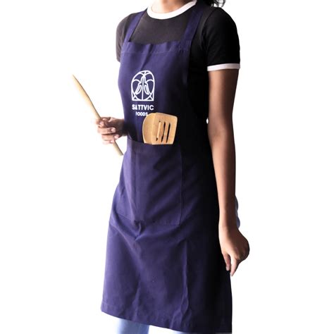 Sattvic Foods Apron | 100% Cotton with Pockets