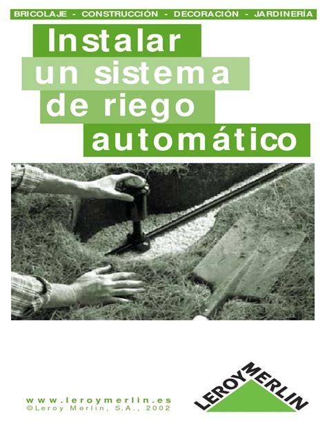 Botánica   Jardinería   Instalar un sistema de Riego  