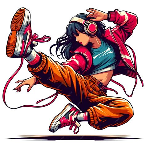 Vector hip hops dance | Premium AI-generated vector