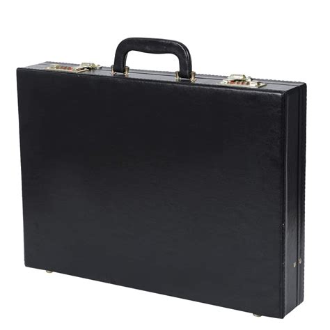 IRHA Black Faux leather Office Briefcase Bag/File Bag with Digit Combo ...
