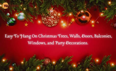 Buy Yadava Christmas Tree Decoration Balls Set 20 Pcs | Red & White ...