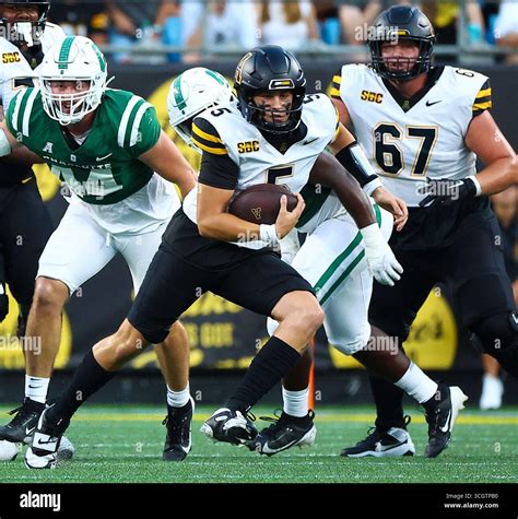 August 29, 2025: App State quarterback AJ Swann (5) runs the ball. NCAA ...