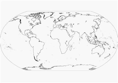 Printable World Map Coloring Page
